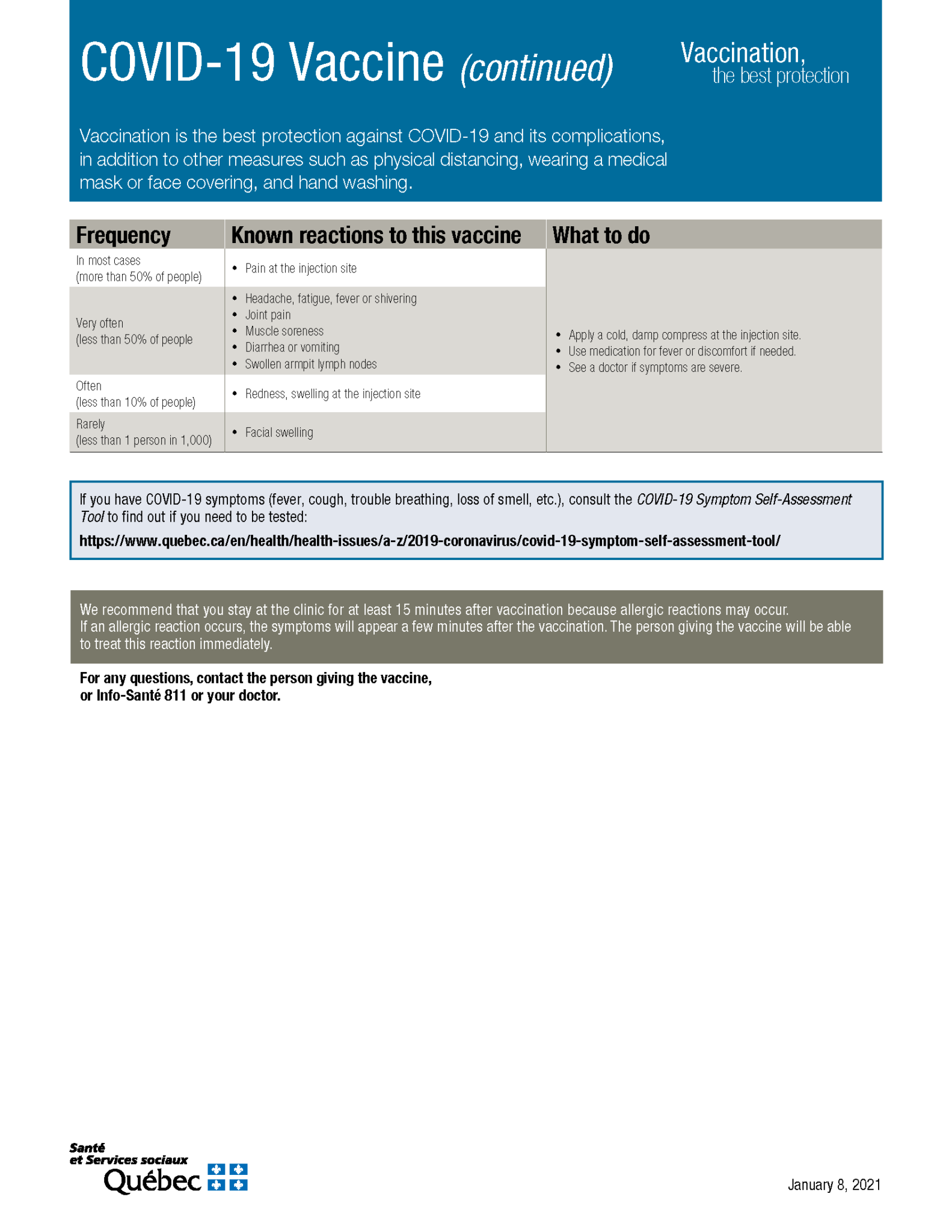 COVID-19 Vaccine Information Pamphlet - Listuguj Mi’gmaq Government